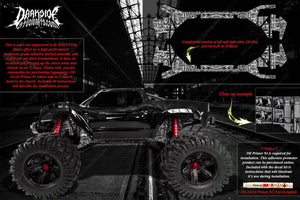 'Machinehead' Themed Aftermarket Hop Up Graphics Fits Shock Towers On Traxxas X-Maxx 6S 8S Chassis - Darkside Studio Arts LLC.