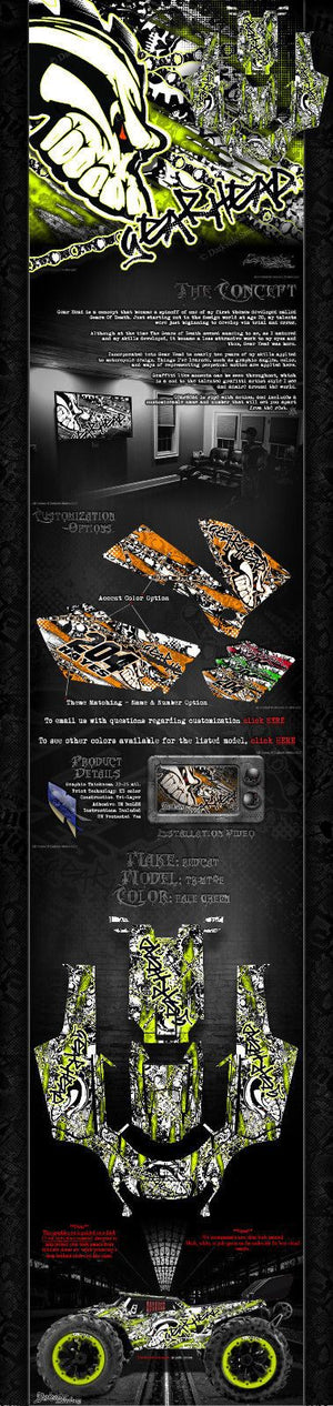 Redcat Racing Tr-Mt8E Wrap Graphics Decals "Gearhead" Fits Oem Body Parts - Darkside Studio Arts LLC.