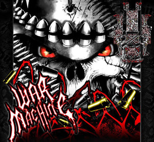 'War Machine' Themed Graphics Skin Kit Fits Arrma Outcast Truck Body # Ar406086 - Darkside Studio Arts LLC.