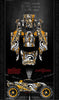 'Gear Head' Graphics Wrap Skin Fits Traxxas Rustler Lexan Body Parts Orange Edition | Darkside Studio Arts LLC.