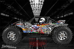 'Ticket To Ride' Graphics Decal Skin Kit Fits Axial Yeti 1/10 Scale Body # Ax31140 - Darkside Studio Arts LLC.