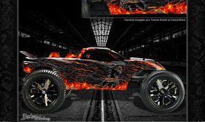 'Hell Ride' Graphics Wrap Skin Kit Fits Traxxas Rustler Tra3714 Body Parts - Darkside Studio Arts LLC.