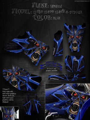 Graphics Kit For Yamaha 1998-2002 Yz250F Yz400F Yz426F   "The Demons Within" Decals - Darkside Studio Arts LLC.