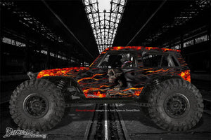 'Hell Ride' Graphics Hop Up Skin Kit Fits Axial Wraith -Spawn- Body # Ax31176 - Darkside Studio Arts LLC.