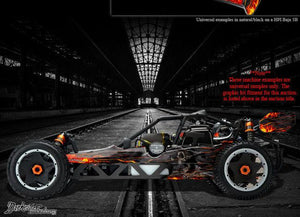 Hpi Baja 5B Ss 1/5 Scale Wrap Decals Graphics "Hell Ride" Fits Oem Body Parts - Darkside Studio Arts LLC.