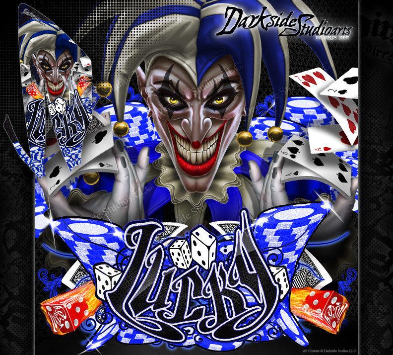 Graphics Kit For Yamaha 2006-2012 Raptor 700 Wrap "Lucky" Fits Oem Plastics & Parts | Darkside Studio Arts LLC.