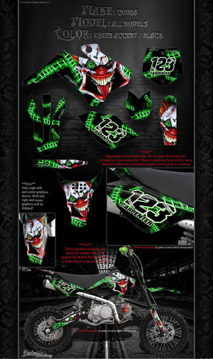 Cobra Graphics Wrap All Models 2002-2016 "Stiff Upper Lip" Cx50 Cx65 King Jr Sr - Darkside Studio Arts LLC.