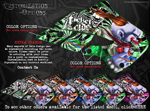 Graphics Kit For Yamaha 2003-2004 Wr250 Wr450  Wrap "Ticket To Ride" Fits Oem Plastics - Darkside Studio Arts LLC.
