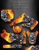 Graphics For Honda Cr85 2003-2012 08 09 10 2-Stroke Only "Machinehead" Fire Edition | Darkside Studio Arts LLC.