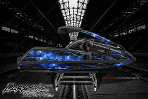 Graphics Kit For Yamaha Superjet 700 2002-2019 Jetski Watercraft Decals Wrap   'Hell Ride' - Darkside Studio Arts LLC.