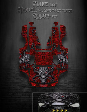 'Machinehead' Graphics Wrap Fits Losi 5Ive-T Truck Body # Losb8105 - Darkside Studio Arts LLC.