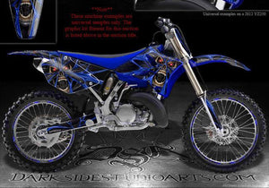 Graphics Kit For Yamaha 2010-2013 Yz250F   "The Demons Within" Decals For Oem Parts - Darkside Studio Arts LLC.