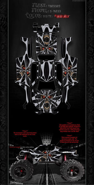 'The Demons Within' Graphics Wrap Fits Traxxas X-Maxx Proline Ford Raptor, Chevy Silverado, Brute Bash & Stock Body - Darkside Studio Arts LLC.