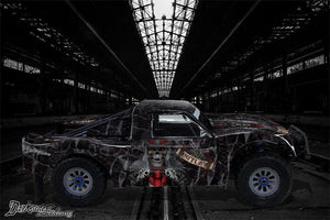 'The Outlaw' Skull Guns Themed Graphics Wrap Kit Fits Losi 5Ive-T Body # Losb8105 - Darkside Studio Arts LLC.