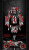 'Gear Head' Graphics Wrap Skin Fits Traxxas Rustler Lexan Body Parts Red Edition | Darkside Studio Arts LLC.