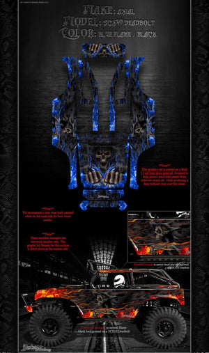 'Hell Ride' Graphics Skin Fits Axial Scx10 Deadbolt Oem Body # Ax04039 - Darkside Studio Arts LLC.