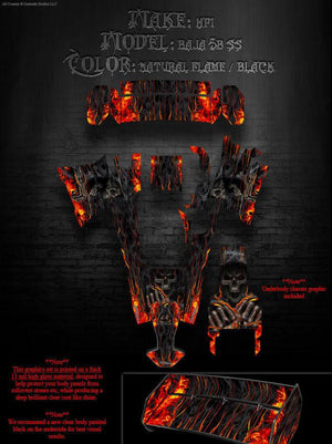 Hpi Baja 5B Ss Wrap Graphic Decals "Hell Ride" Fits Oem Body Parts 1/5 Stickers - Darkside Studio Arts LLC.