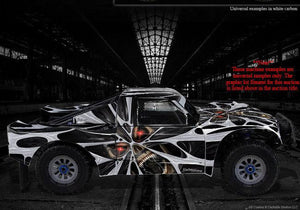 'The Demons Within' Carbon Fiber Edition Body Graphics Kit Fits Losi 5Ive-T Panel Set # Losb8105 - Darkside Studio Arts LLC.