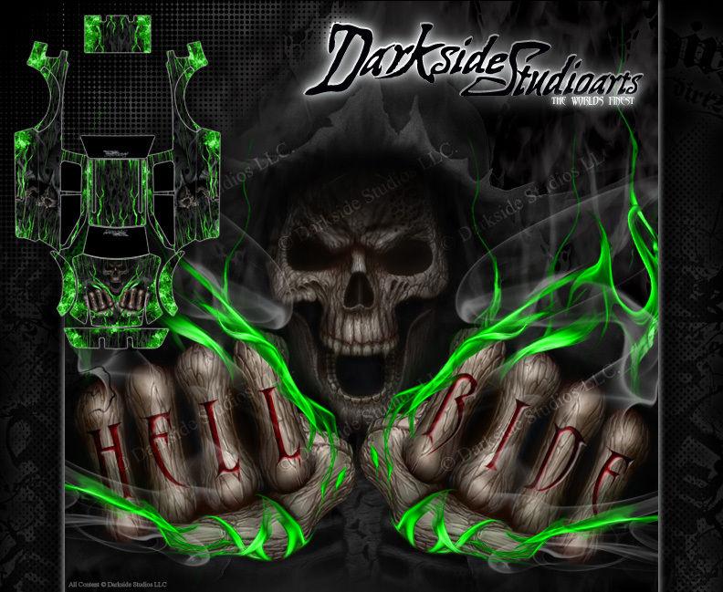 'Hell Ride' Graphics Wrap Decals Fits Tra3911 Oem Body Parts Traxxas E-Maxx | Darkside Studio Arts LLC.