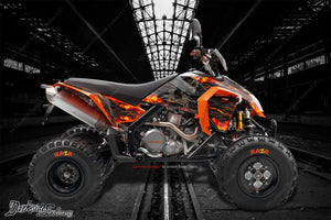 "Hell Ride" Decals Wrap Skin Fits Ktm 450Xc 525Xc 450Sx 525Sx Graphics Wrap - Darkside Studio Arts LLC.