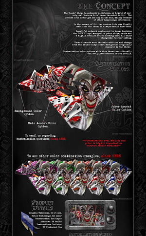 Graphics Kit For Kawasaki 2008-2012 Klx400 Klx450 "Lucky"  Wrap Decals For Oem Parts - Darkside Studio Arts LLC.