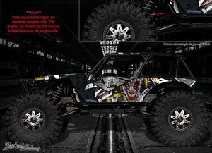 'The Jesters Grin' Vinyl Skin Hop Up Kit Fits Axial Wraith Rock Racer Crawler Body Part # Ax04027 - Darkside Studio Arts LLC.