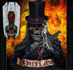 'The Outlaw' Graphics Wrap Skin Decals Fits Traxxas Dcb M41 Catamaran - Darkside Studio Arts LLC.