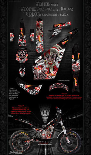 Oset 20.0 16.0 12.5 2011-18 Graphics Wrap "Lucky" Decals For Oem Parts Stickers - Darkside Studio Arts LLC.