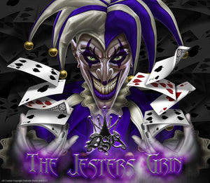 Graphics Kit For Can-Am Red Spyder Hood    Custom Decal Set "The Jesters Grin" Brp - Darkside Studio Arts LLC.