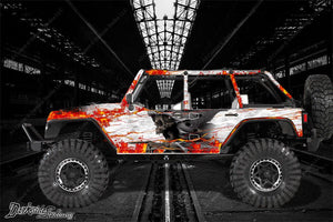'Hell Ride' Decals Skin Hop Up Kit Fits Axial Scx10 Jeep Wrangler Body # Ax04035 - Darkside Studio Arts LLC.
