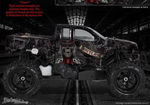 Redcat Rampage 4Wd Truck Wrap Graphic Decals "The Outlaw" Fits Oem 1/5 Body - Darkside Studio Arts LLC.