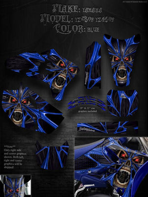 Graphics Kit For Yamaha Yz250F Yz450F 2003-2005 4-Stroke   "The Demons Within" Decals - Darkside Studio Arts LLC.