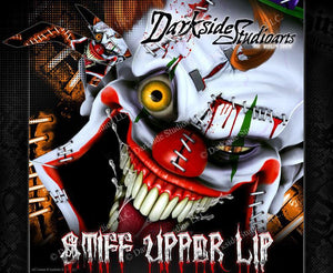 "Stiff Upper Lip" Clown Graphic Decals Fits Ktm 2011-2023 Sx Sxf 250 300 450 525 - Darkside Studio Arts LLC.