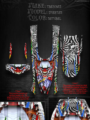 'Ticket To Ride' Graphics Skin Decal Kit Pre-Cut To Fit Traxxas Spartan Boats - Darkside Studio Arts LLC.