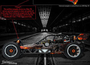 'Hell Ride' Body Graphics Wrap Skin Kit Fits Kraken Rc Class 1 Tsk-B Body # Tr630A - Darkside Studio Arts LLC.