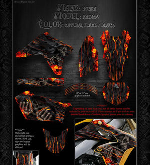 Graphics Kit For Suzuki 2005-2015 Rmz450  Wrap "Hell Ride" For Oem Parts Fenders 09 11 13 - Darkside Studio Arts LLC.