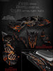 Graphics Kit For Yamaha 2009-2013 Yfz450X Yfz450R "Hell Ride" Natural / Black Wrap | Darkside Studio Arts LLC.