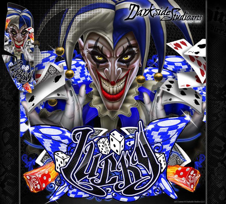 Graphics Kit For Yamaha Raptor 660 "Lucky" Set Decals Wrap For Oem Parts & Plastics | Darkside Studio Arts LLC.