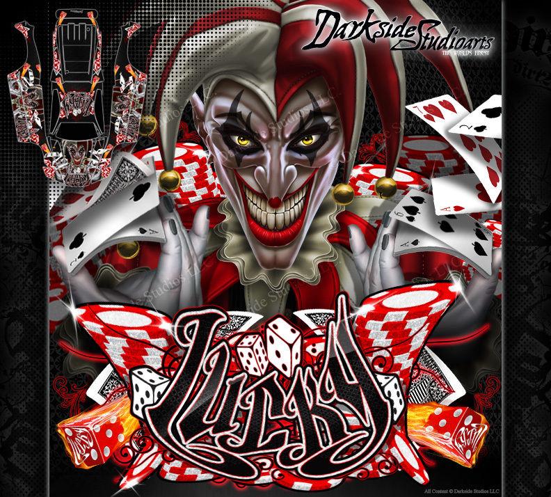 'Lucky' Skin Fits Oem Lexan Body # Tra5611 On Traxxas E-Revo Graphics Wrap Decals | Darkside Studio Arts LLC.