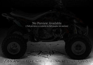 Graphics For Honda Trx250R Side Panel  Decals  "The Demons Within" Carbon Red - Darkside Studio Arts LLC.