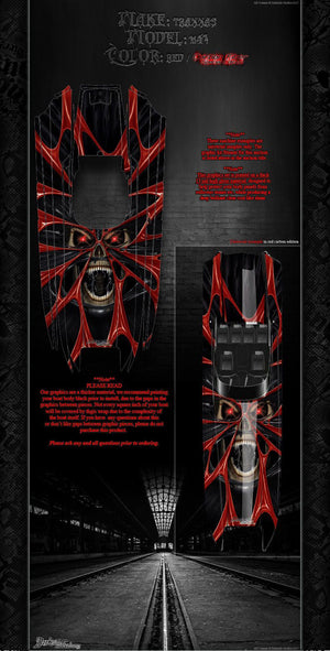 'The Demons Within' Graphics Wrap Skin Decals Fits Traxxas Dcb M41 Catamaran - Darkside Studio Arts LLC.