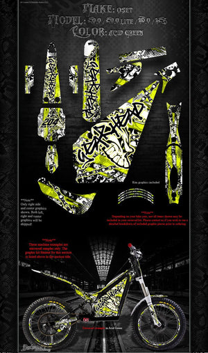 Oset 20.0 16.0 12.5 2011-18 Graphics Wrap "Gear Head" Decals For Oem Parts Acid - Darkside Studio Arts LLC.