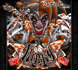 "Lucky" Graphics Wrap Fits Oem Parts On Ktm 1998-2007 Exc Xcw 250 300 450 525 - Darkside Studio Arts LLC.