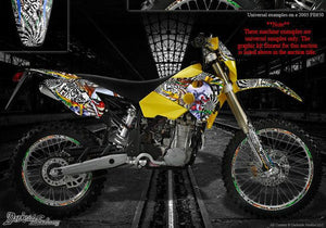Husaberg 2001-2005 Fe650 Fe400 "Ticket To Ride" Graphics Decals Fs650 Fs400 Wrap - Darkside Studio Arts LLC.