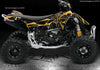 Graphics Kit For Can-Am Ds450 Decals Wrap For Oem Plastics Parts "The Demons Within" | Darkside Studio Arts LLC.