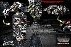 'War Machine' Themed Chassis Skin Fits Losi Lst 3Xl-E Hop Up Skid Plate Stickers - Darkside Studio Arts LLC.