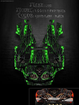 'Hell Ride' Reaper Themed Customizable Graphics Kit Fits Losi 5Ive-T Body # Losb8105 - Darkside Studio Arts LLC.