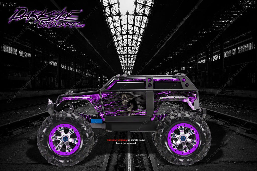 'Hell Ride' Graphics Skin Decal Kit Fits Traxxas Summit 1/10 Body Parts | Darkside Studio Arts LLC.