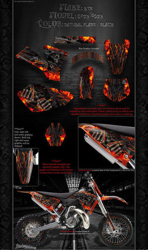 "Hell Ride" Graphics Wrap Fits Ktm 1998-2008 Sx50 Sx65 Ktm65 Ktm50 50Sx 65Sx - Darkside Studio Arts LLC.