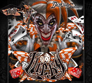 "Lucky" Graphics Wrap Fits Oem Parts On A Ktm 2012-2018 Exc Xcw 250 300 450 525 - Darkside Studio Arts LLC.